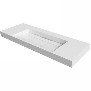 Изображение товара Раковина Armadi Art Flat 859-120-CLCT 120 см угловая искусственный камень