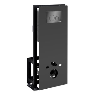 Изображение товара Инсталляция для унитаза WasserKraft Glan 66TLT.010.ME.BL.PB02 черная