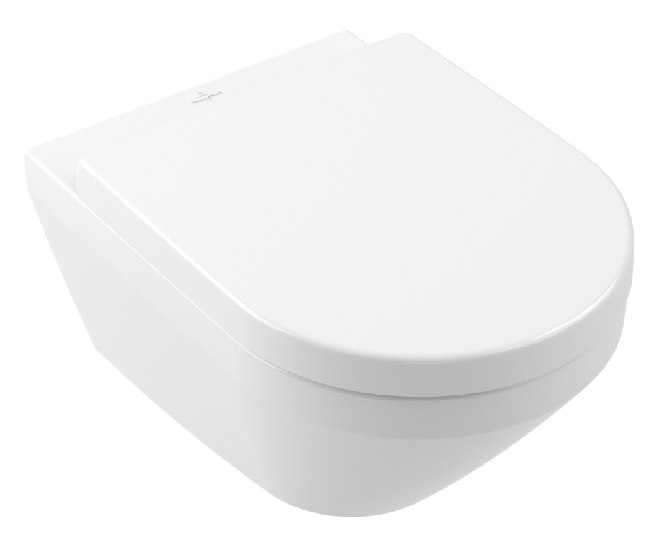 Изображение товара Подвесной унитаз Villeroy & Boch Architectura 4694CL01, безободковый DirectFlush, смыв TwistFlush (торнадо), сиденье микролифт, альпийский белый