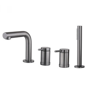 Изображение товара Смеситель для ванны на борт Abber Emotion AF8813NG никель Германия дизайн