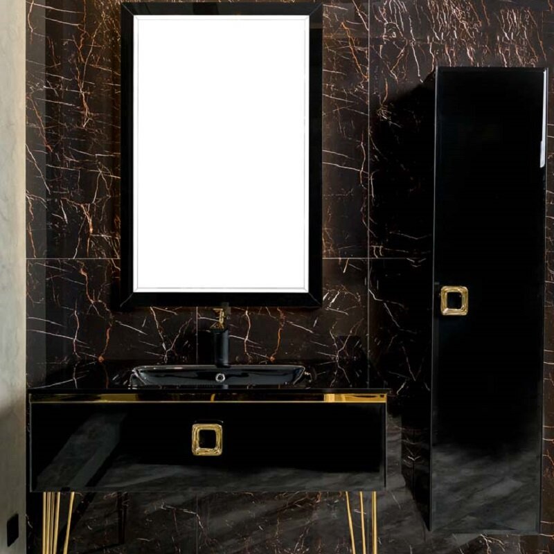 Изображение товара Подвесная тумба под раковину Armadi Art Lucido 770-080-B 81 см черная МДФ Изображение товара Подвесная тумба под раковину Armadi Art Lucido 770-080-B 81 см черная МДФ