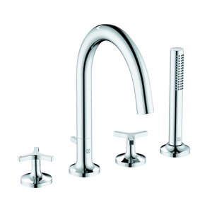 Изображение товара Смеситель Kludi Nova Fonte Deco 204250539, для ванны и душа, с душевым гарнитуром, хром