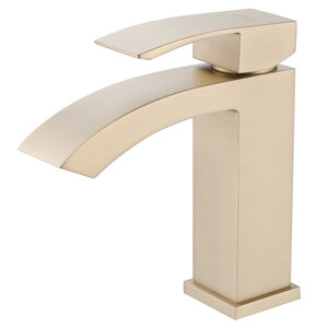 Изображение товара Смеситель Abber Wasserfall AF8610G для раковины матового золота Изображение товара Смеситель Abber Wasserfall AF8610G для раковины матового золота