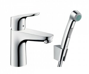 Изображение товара Смеситель для раковины с гигиеническим душем Hansgrohe Focus, 31927000, хром