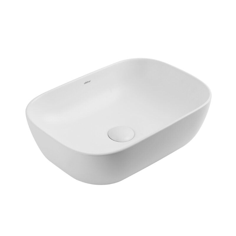 Изображение товара Раковина Abber Rechteck AC2200MW 46 см фаянс белый матовый угловая