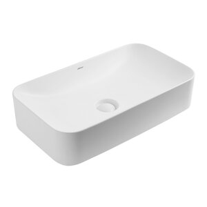 Изображение товара Раковина Abber Rechteck AC2204MW 60.5 см фаянс белый матовый для ванной и кухни