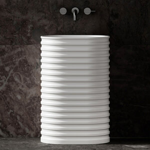 Изображение товара Раковина Abber Stein AS2550, 58 см, искусственный камень, цвет белый матовый