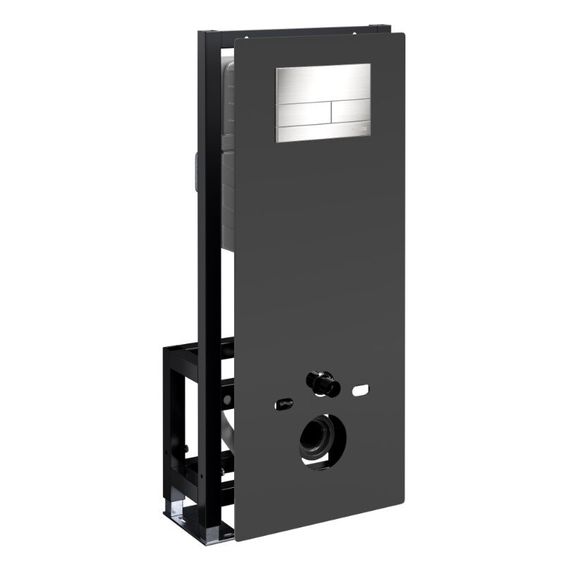 Изображение товара Инсталляция для унитаза WasserKraft Glan 66TLT.010.ME.BL.BN04 черная с механической кнопкой Изображение товара Инсталляция для унитаза WasserKraft Glan 66TLT.010.ME.BL.BN04 черная с механической кнопкой