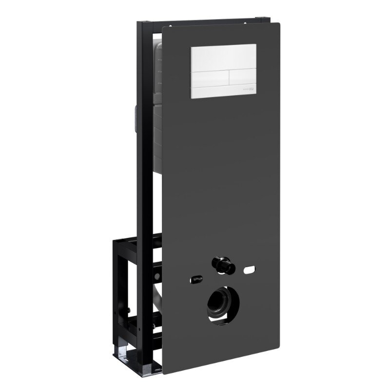 Изображение товара Инсталляция для унитаза WasserKraft Glan 66TLT.010.ME.BL.WH04 с стеклянной панелью