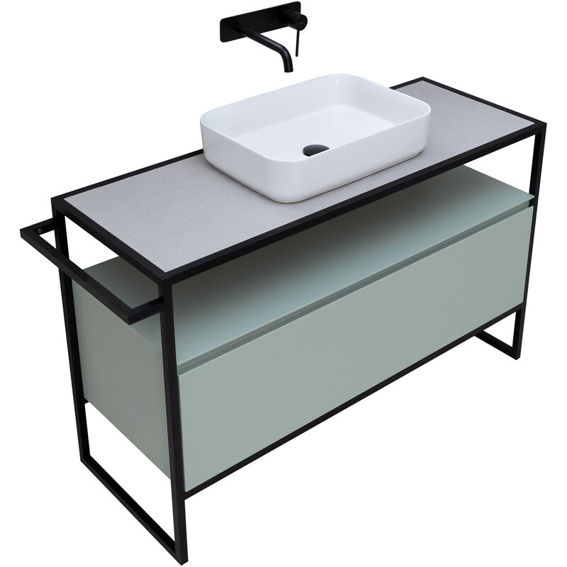 Изображение товара Тумба под раковину Allen Brau Priority 120 см напольная с эмалью и металлическим каркасом