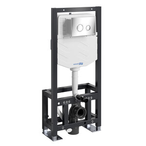 Изображение товара Инсталляция для унитаза WasserKraft Dill 61TLT 010 МЕ CH01 с механической клавишей хром