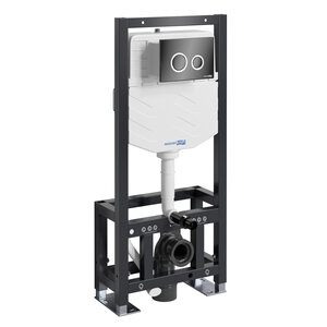 Изображение товара Инсталляция для унитаза WasserKraft Dill 61TLT.010.ME с механической клавишей