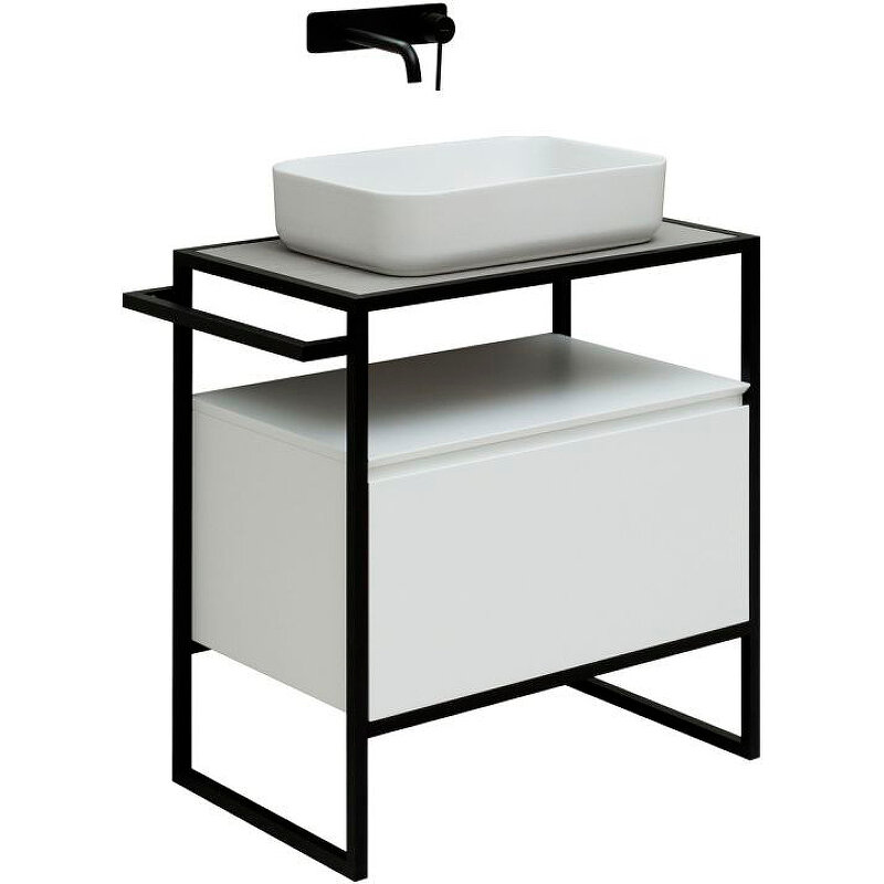 Изображение товара Тумба под раковину Allen Brau Priority 1.31001 WM 70 см напольная с ящиком белый матовый