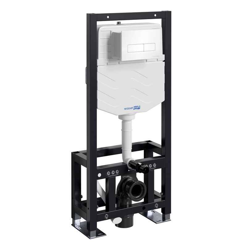 Изображение товара Инсталляция для унитаза WasserKraft Dill 61TLT.010.ME.WH03, механическая клавиша белая Изображение товара Инсталляция для унитаза WasserKraft Dill 61TLT.010.ME.WH03, механическая клавиша белая