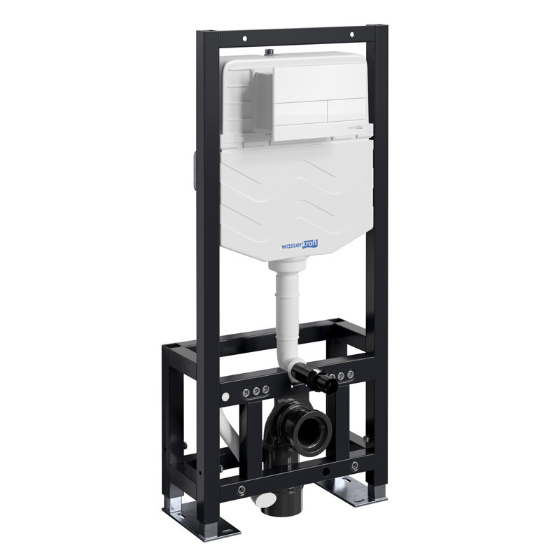 Изображение товара Инсталляция для унитаза WasserKraft Dill 61TLT.010.ME.WM04, узкая, регулируемая, с механической кла