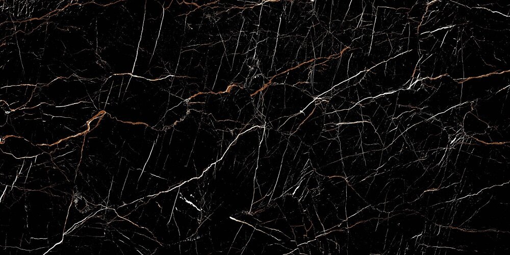 Изображение товара Керамогранит Staro Palacio Molten Black High Gloss 60x120 см черный для пола и стен