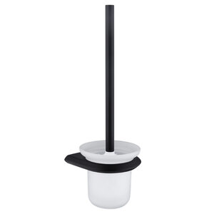 Изображение товара Ершик для унитаза Abber Nord AA1532B черный матовый настенный стильный