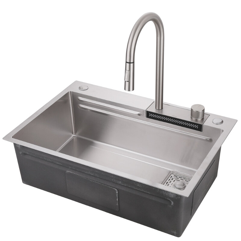 Изображение товара Кухонная мойка Abber Wasser Kreis AF2194SP 68 см из нержавеющей стали серый цвет