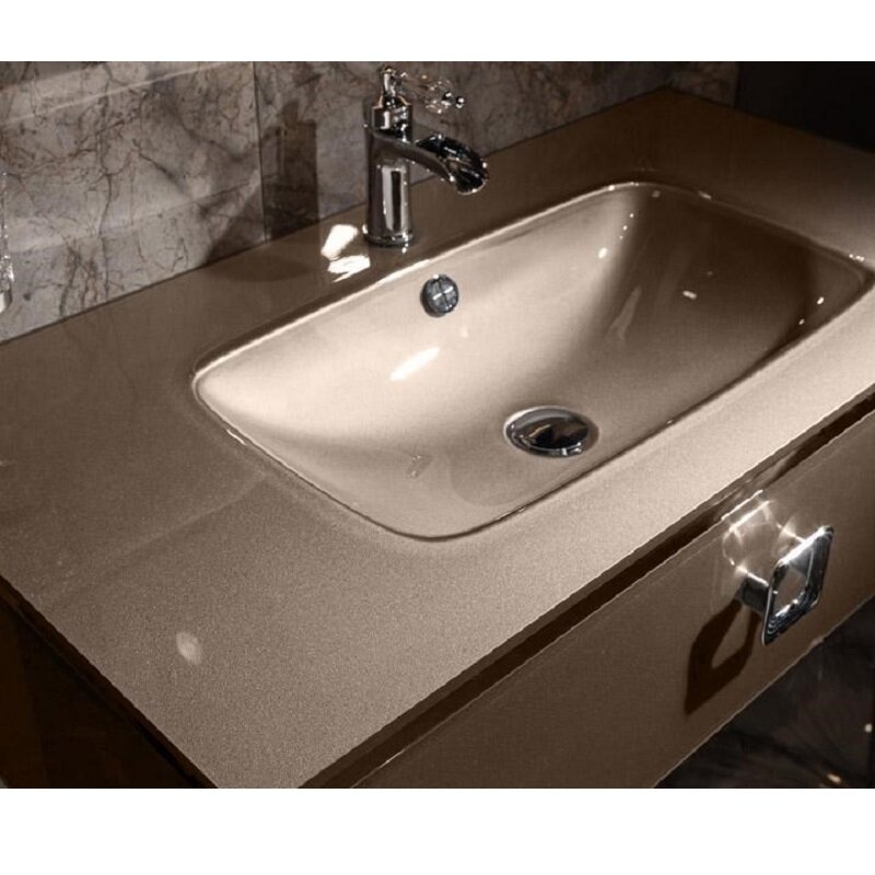 Изображение товара Раковина Armadi Art Lucido 852-100-BB подвесная из стекла бронза 101 см