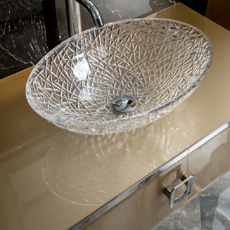 Изображение товара Столешница Armadi Art Lucido Light Gold 101 см стекло светлое золото