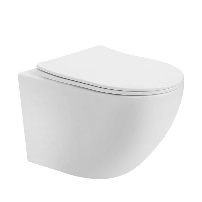 Изображение товара Подвесной унитаз Abber Bequem AC1100T безободковый, белый