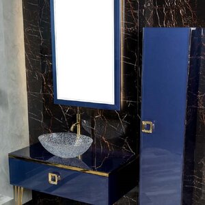 Изображение товара Столешница Armadi Art Lucido 853-080-BL, 81 см, цвет синий