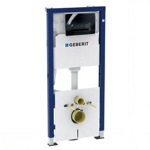 Изображение товара Инсталляция Geberit Delta 20, 458.128.DW.1, для подвесного унитаза, клавиша черная