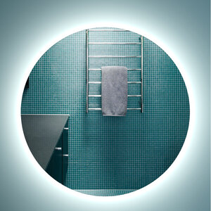 Изображение товара Зеркало Sanvit Сириус zsirius70, 70 см, с подсветкой, инфракрасный выключатель, цвет белый