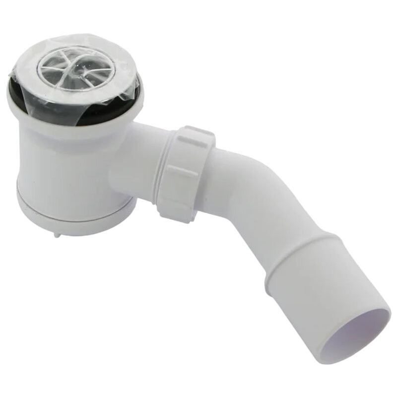 Изображение товара Сифон для поддона McAlpine MRS2C с хромированой решеткой, пластиковый, мокрый затвор