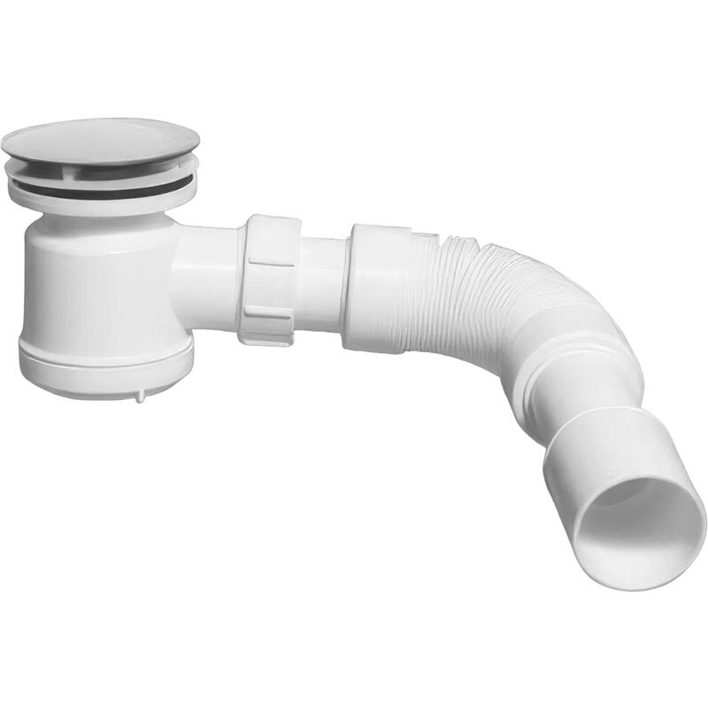 Изображение товара Сифон для поддона McAlpine MRS3C-SF, хром, пластик, гидрозатвор