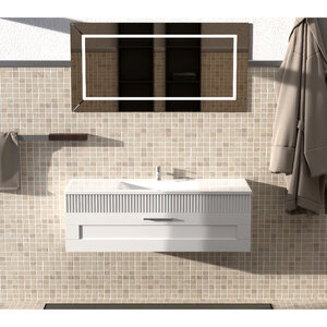 Изображение товара Тумба под раковину Sanvit Турин-1 kturin 1100, 100 см, подвесная, цвет белый