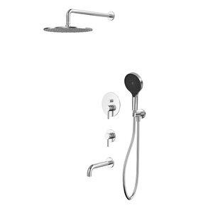 Изображение товара Душевая система Whitecross Y, YSET07TOPNIB, с изливом, цвет брашированный никель