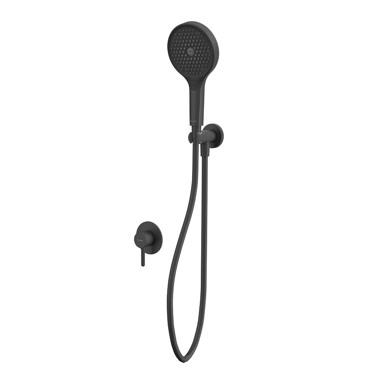 Изображение товара Смеситель Whitecross YSET02TOPBL для душа с гарнитуром черный матовый Изображение товара Смеситель Whitecross YSET02TOPBL для душа с гарнитуром черный матовый