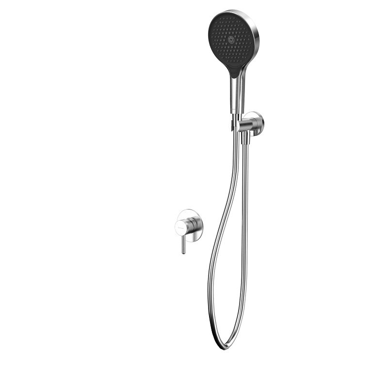 Изображение товара Смеситель для душа Whitecross Y, YSET02TOPNIB, с душевым гарнитуром, цвет брашированный никель