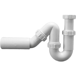 Изображение товара Сифон для кухонной мойки McAlpine MRSK12-50 белый пластиковый с мокрым затвором