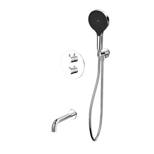 Изображение товара Душевая система Whitecross Y с термостатом, изливом и ручным душем хром