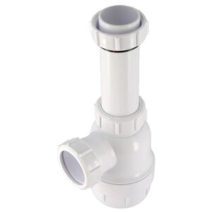 Изображение товара Сифон для раковины McAlpine MRSK2-NW пластиковый с боковым выпуском