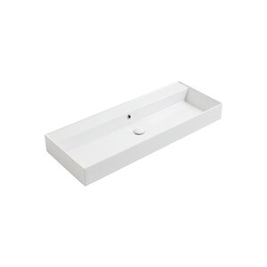 Изображение товара Раковина Simas Agile AG121 белый фаянс 121х46 см подвесная с переливом