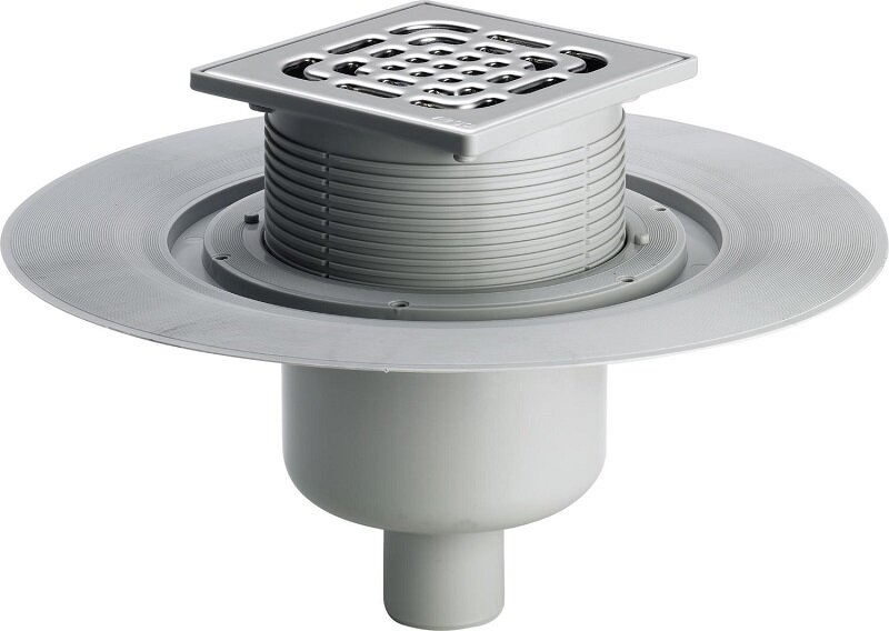 Изображение товара Душевой трап Viega Advantix 4951.1, 557188, перфорированная решетка, нержавеющая сталь