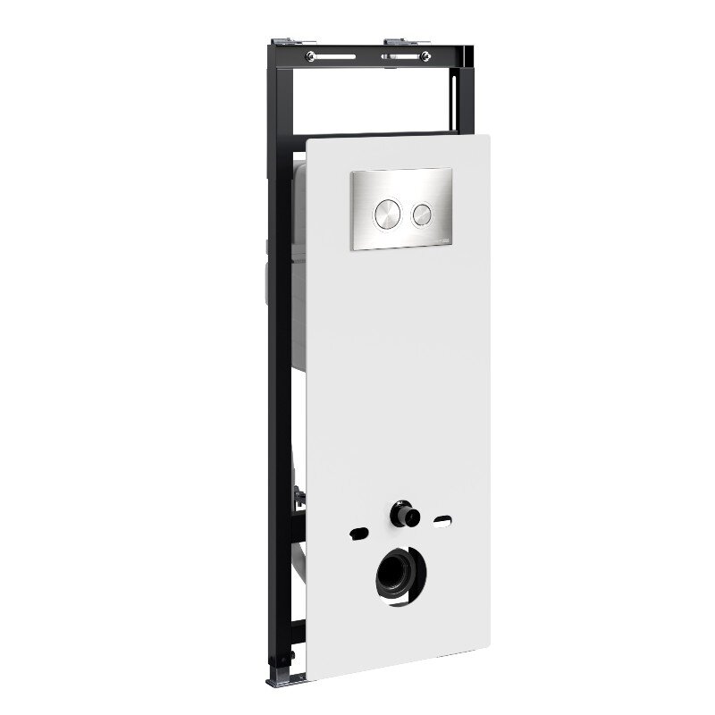 Изображение товара Инсталляция для унитаза WasserKraft Salm 27TLT 6 мм стекло никель