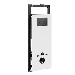 Изображение товара Инсталляция для унитаза WasserKraft Salm 27TLT.010.ME.WH.МБ01 с стеклянной панелью и механической к