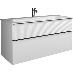 Изображение товара Тумба c раковиной Fiumo Burgbad SFXN122F3956FOT2G0200C0001*1, 122 см, подвесная, цвет белый