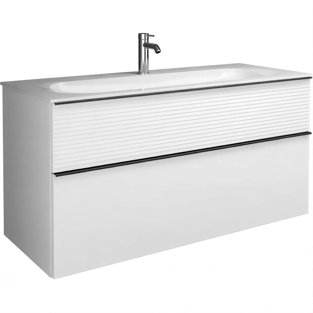Изображение товара Тумба с раковиной Burgbad Fiumo SFXN122F3956FOT2G0200C0001 белая Изображение товара Тумба с раковиной Burgbad Fiumo SFXN122F3956FOT2G0200C0001 белая