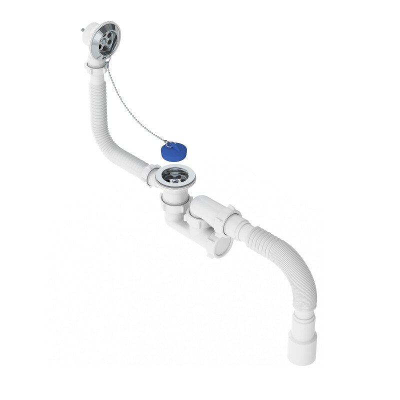 Изображение товара Слив-перелив Niagara V255-TL клик-клак для ванны хром надежное устройство