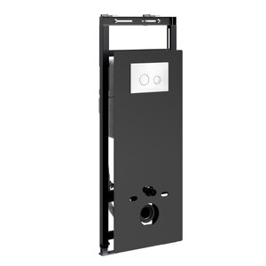Изображение товара Инсталляция для унитаза WasserKraft Salm 27TLT.010.ME.BL.WH01 с стеклянной панелью