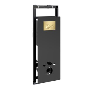 Изображение товара Инсталляция для унитаза WasserKraft Salm 27TLT.010.ME.BL.MG02 с стеклянной панелью и механической к