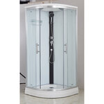 Душевая кабина Imwei XDL-09B, 90 x 90 см, средний поддон, с крышей, стекла прозрачные, профиль серебристый - фото 1