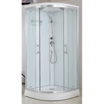 Душевая кабина Imwei XDL-09H, 90 x 90 см, средний поддон, с крышей, стекла прозрачные, профиль серебристый - фото 1