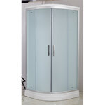Душевая кабина Imwei XDS-09FW, 90 x 90 см, средний поддон, с крышей, стекла матовые, профиль серебристый - фото 1