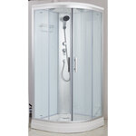 Душевая кабина Imwei XDS-09SC, 90 x 90 см, средний поддон, с крышей, стекла прозрачные, профиль серебристый - фото 1